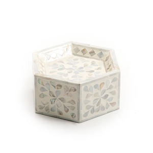 Impresionante soporte para tartas de nácar, bandeja artística con mosaico floral de perlas, rellena de chocolates de lujo para banquetes. - Product Image 2