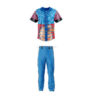 Ensembles d'uniformes de baseball pour hommes sur mesure en gros OEM - Séchage rapide, couleurs et tailles personnalisées, prix bas - Product Image 3