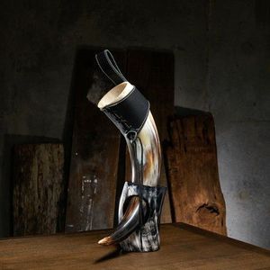 Superior Handmade Buffalo Horn <b>Beer</b> Mug With Comfortable Grip And Elegant Rustic Appearance - Product Image 1
