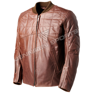 Veste en cuir véritable pour homme style Brando, veste de motard Perfecto noire, service OEM personnalisé - Product Image 1
