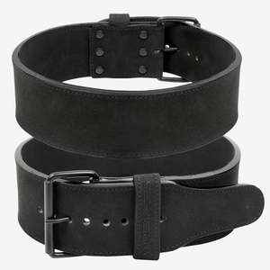 Cinturón de levantamiento de pesas clásico de cuero de gamuza de color personalizado, soporte lumbar de cuero de 10 mm para fitness, cinturón Reaper para gimnasio y powerlifting - Product Image 4