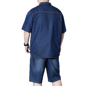 Premium Sale Men's Denim Shirts With Shorts Sets Superior Quality Wholesale Rates Matching Shirts & Short <b>Pants</b> Set Men - Product Image 2