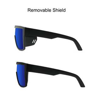 LMAMBA 3411 High Quality <b>Retro</b> Custom Removable Shield ANSI Z87 Safety <b>Sunglasses</b> Mirror Oversize Square Shades Women Men 2025 - Product Image 2
