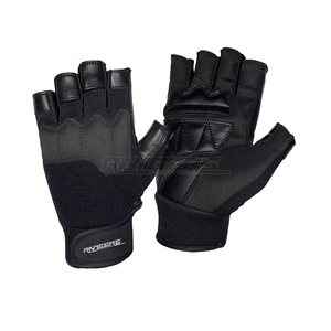Guantes negros de levantamiento de pesas con logo personalizado, equipo de fitness transpirable, guantes para entrenamiento de fuerza en el gimnasio para hombres y mujeres - Product Image 1