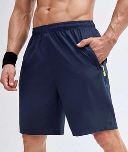 Shorts de plage légers en coton 100 % tricoté pour hommes, taille haute, couleur unie, anti-plis, écologiques, vente en gros, ODM - Product Image 6