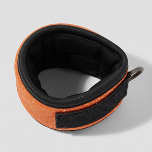 Sangles de levage en néoprène avec fermeture Velcro, sangle de cheville pour musculation avec anneau en D, motif camouflage, réglable et rembourrée pour l'exercice - Product Image 5