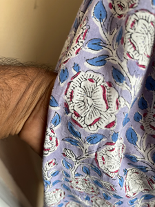 Vestido largo con estampado floral hecho a mano, cuello cuadrado, de algodón indio, largo maxi, con tirantes ajustables y sin mangas. - Product Image 4