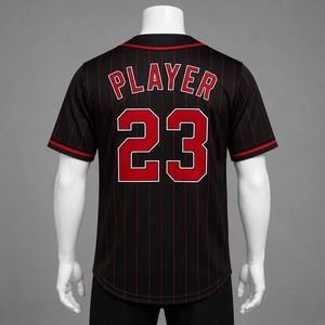 Maillot de baseball imprimé haut de gamme, uniforme personnalisé pour équipes sportives, vêtements de sport à boutons, anti-humidité, séchage rapide, vêtements athlétiques OEM ODM - Product Image 2