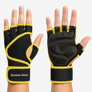 Unisex Neoprene Fingerless CrossFit Gloves for Closure Non-Slip for Weightlifting Bodybuilding Gym Customized - Product Image 5