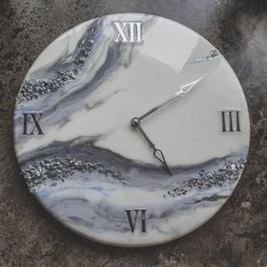 Premium Decorative Resin Wall <b>Clock</b> With Unique Metallic Texture For Modern Office Wall Decoration Applications - Product Image 1