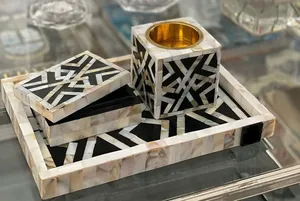 Quemador de Incienso de Alta Calidad con Incrustaciones de Madreperla, Porta Bakhoor para Decoración del Hogar y Precio de Mayoreo para Exportación - Product Image 2