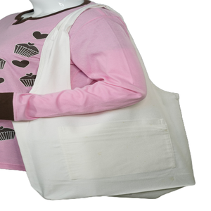 Sac fourre-tout en toile de coton 100 % écologique avec logo personnalisé, poignée longue, fermeture éclair, beige naturel, pour les courses - Product Image 2