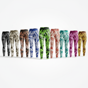 Custom Clothing Manufacturer Running Jogging Streetwear Custom Printed Leggings Custom Logo Design Whole Workout Leggings Pants - Product Image 1