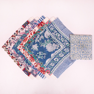 Organic Cotton Block Printed Reversible <b>Bandana</b> Lightweight & Breathable Multi-Functional Outdoor Hiking & Travel Accessory - Product Image 4