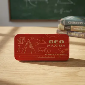 Most Selling Vikas GEO MAXIMA Geometry <b>Box</b> Durable <b>Metal</b> Case Geometry <b>Tool</b> Kit with Essential Mathematical Instruments - Product Image 3