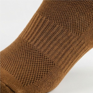 <b>Crew</b> <b>Socks</b> Geometric Pattern Brown Hiking Breathable Polyester Spandex Adult Autumn Knitted <b>Socks</b> - Product Image 5