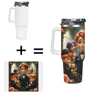 Custom Tumbler 40oz With Handle <b>For</b> Construction Field <b>Work</b> Teams - Product Image 1