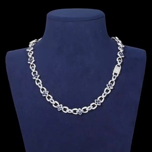 จี้รูปดอกไม้ประดับเพชรโมอิสซาไนต์ เงินแท้ 925 เครื่องประดับสตรีทแวร์ - Product Image 1