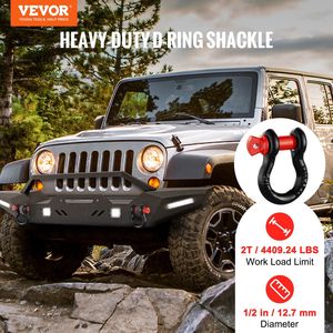 4 Pack 1/2\" <b>D</b>-Ring Shackle Heavy Duty 8 Ton (17637 Lbs) Break Strength 5/8\" Screw Pin for Road Vehicles Alloy Steel <b>Model</b> - Product Image 2
