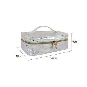 Fashionable <b>String</b> Closure Dreamy Stars Wholesale Sophisticated Dot Pattern Makeup Organizer TPU Multi-Function Cosmetic <b>Bag</b> - Product Image 5