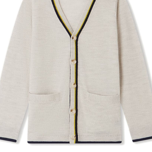 Cardigans doux et chauds, tricots respirants, cardigan avec logo sur le devant, look décontracté sans effort, hiver pour hommes - Product Image 5