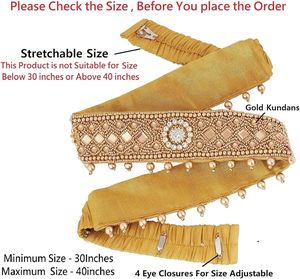 Ceinture traditionnelle élégante avec broderies colorées pour les accessoires de mode Saree et Lehenga - Product Image 5