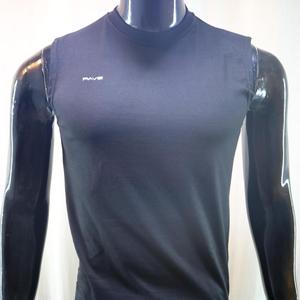 Camiseta sin Mangas Negra para Hombre, Cuello Redondo, Secado Rápido, Color Sólido, Ropa Deportiva Informal FINER THREADS - Product Image 2