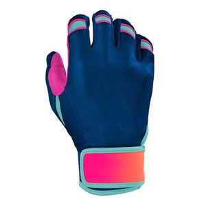 Gants de frappe en cuir PU bleu, rembourrés, fermeture auto-agrippante, unisexe, pour entraînement adulte - Product Image 3