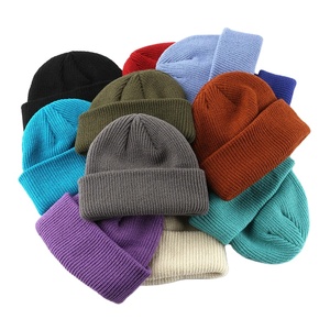 Gorro de invierno con logotipo personalizado 2026, novedad, superventas, gorro de punto acrílico 100%, teñido liso para viajes, cálido y cómodo - Product Image 3