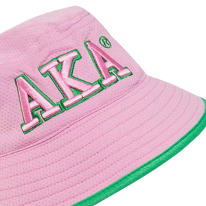 Chapeau Bob AKA pour Femme Brodé à Large Bord, Chapeau de Soleil Rose Vert en Coton, Casquette de Pêcheur Décontractée pour l'Extérieur, Chapeau d'Été - Product Image 6