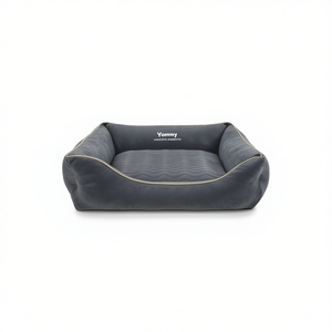 Yommy Pet Bed Suede Lined Non Slip Bottom Square Grooves Small Medium Large Size For <b>Dogs</b> Cats - Product Image 2