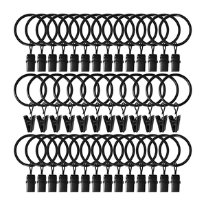 Premium Heavy Duty Metal <b>Curtain</b> Rings <b>With</b> Eyelets Antique Brass Gold Drapery Rings Smooth Sliding Hardware For Luxury Hotel - Product Image 4