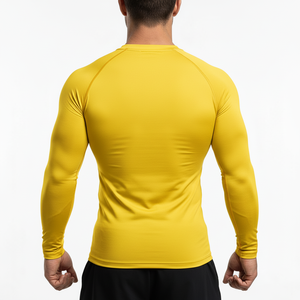 Men Gym <b>Compression</b> <b>Shirt</b> Long Sleeve Quick Dry Stretch Fabric - Product Image 2