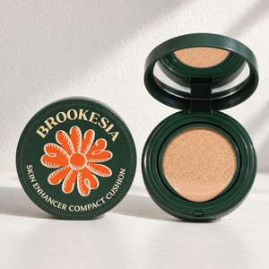 <b>makeup</b> foundation Brukesia Korean K-Beauty Skin Enhancer <b>Compact</b> Cushion Glow 1.5 Light Rosy Made in Korea - Product Image 5