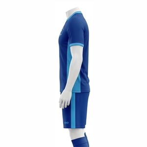 Conjunto de Uniforme Deportivo de Fútbol Personalizado, Transpirable, de Poliéster, Camiseta Lisa con Detalles Frontales, Pantalones Cortos, Kit de Entrenamiento para Equipo, Impresión por Transferencia de Calor para Exteriores - Product Image 4