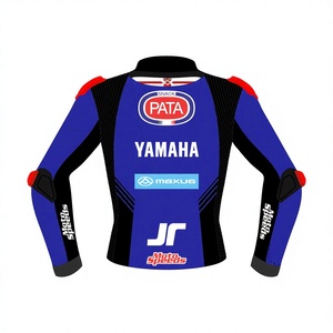 แจ็คเก็ตแข่งรถ Jonathan Rea WSBK แจ็คเก็ตหนังแข่งรถยามาฮ่า/แจ็คเก็ตยืดหยุ่นได้ แผ่นยืดหยุ่นเพื่อความสบาย กระชับพอดีตัว ป้องกันแรงกระแทก มาตรฐาน CE - Product Image 2