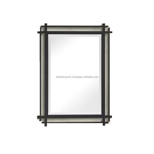 Zahid exporta la escultura de pared de ondas abstractas grandes premium de la India, espejos de decoración de pared únicos de Metal cepillado moderno, Naturaleza muerta - Product Image 1