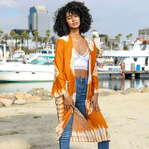 ชุดเดรสผู้หญิงลายมัดย้อมรุ่นใหม่ล่าสุดปี 2026 ไซส์พลัส สไตล์ลำลอง คอวี เซ็กซี่ ยาว - Product Image 1