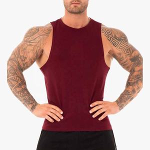 Prix usine 100% coton Gym débardeur logo personnalisé blanc T-shirt sans manches à séchage rapide respirant tricoté pour les hommes - Product Image 4