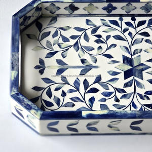 Plateau de service de luxe personnalisé en bois indien fait à la main, écologique, pour la salle à manger et l'affichage à domicile - Product Image 2