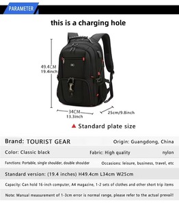 Mochila Roselle de Nailon para Patines de Hielo y Patines de Ruedas con Diseño Transpirable y Correa de Hombro Ajustable para Actividades al Aire Libre (Azul) - Product Image 2