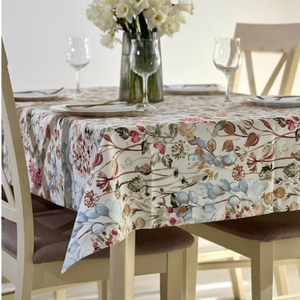 Newly Plant Pattern Square Knitted Linen Cotton <b>Tablecloth</b> <b>Lace</b> Dining Cover Washable Simple Style Customizable AKSFAB AF104 - Product Image 2