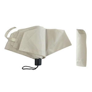 Parapluie de voyage moderne à trois plis en fibre de verre à ouverture manuelle, 6 baleines, pour le soleil et la pluie - Product Image 4