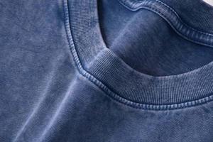 Oversized 100% Cotton Knitted Streetwear Contrast Stitch & Custom Logo Embroidery Acid Wash Breathable Fabric T shirts - Product Image 3