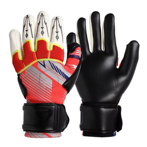 ถุงมือผู้รักษาประตูฟุตบอลแบบกำหนดเอง ราคาโรงงาน คุณภาพระดับมืออาชีพ ป้องกันการลื่น ผลิตจากยางลาเท็กซ์ - Product Image 6