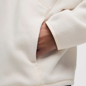 Hot Selling <b>Women's</b> <b>Cream</b> <b>Fleece</b> Jacket Stand Collar Full Sleeve 1/4 Zipper Closure Regular Length Autumn <b>Women</b> <b>Fleece</b> Jackets - Product Image 4