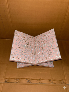 Soporte para libros con incrustaciones de nácar personalizadas con diseño marroquí para libros sagrados y religiosos, incrustaciones de concha islámica Rahel - Product Image 3