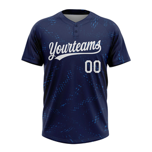 Camisetas de Manga Corta para Hombre, Ligeras, Estampadas de Alta Calidad, con Dos Botones, Logotipo Personalizado, Jersey de Béisbol y Sóftbol, Transpirable y de Secado Rápido - Product Image 2