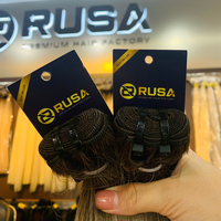 Extensions de cheveux vierges vietnamiens bruns doublement étirés, micro-liens, mèches à pointe en I, douces et soyeuses, pour rallongement en salon