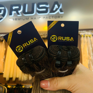 Cabello humano vietnamita premium tejido a máquina para trenzas, súper doblemente estirado, virgen, con longitud de 10 a 34 pulgadas. - Product Image 2